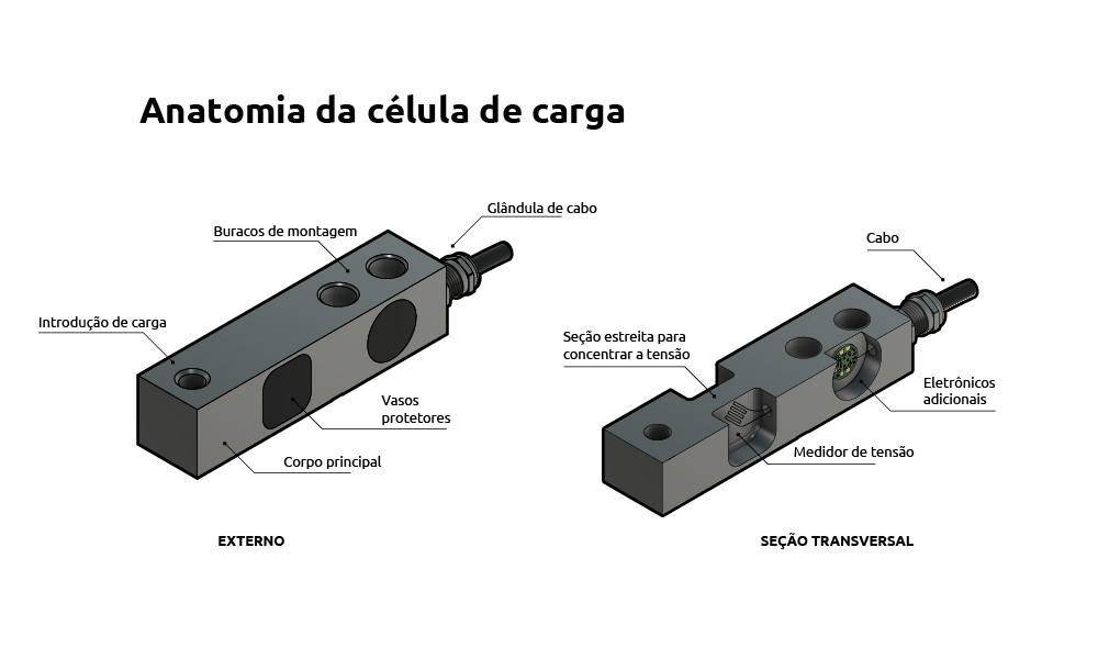 Anatomia da célula de carga